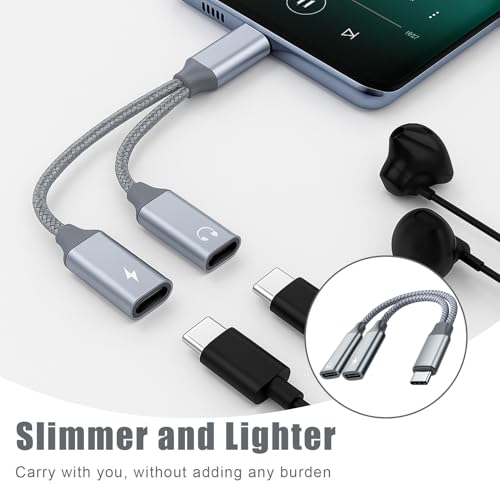 USB C Splitter 2 in 1 Type C Male to Dual USB C Female Adapter Y Splitters Data Power Extension Cable Multifunctional Compatible with iPhone 16 15 Series Laptop Mac Samsung Galaxy iPad Pro Devices - Image 3