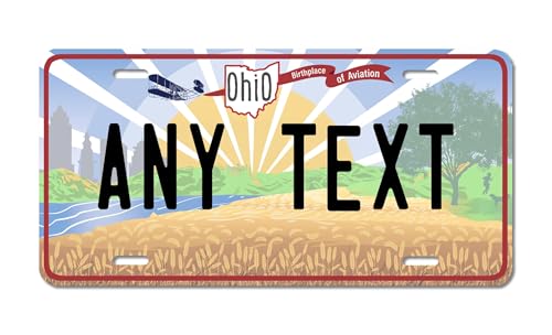 Carpe Diem Designs Custom Decorative Front Plate - Full Size Personalized Plates for Front of Car, Wheelchair, Signage, Rust-Free, Aluminum Front Novelty Plate - Made in The USA (Ohio)