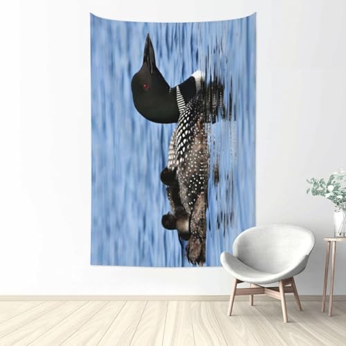 Tapisserie murale loon Birds 152x101 cm décoration esthétique suspendre