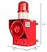 YASONG SLA-05B Model Industrial Alarm Siren, 12 Horn Tones, 0-130dB, AC110V-120V 45W, 100-150 Meters Range - Fire Tornado Alarm