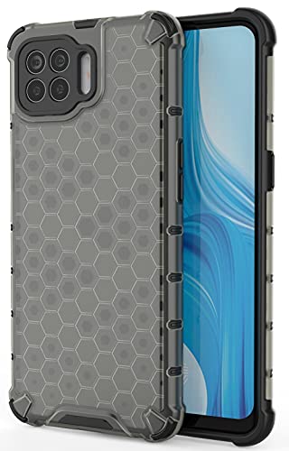 Image of Glasgow | for Oppo F17 Pro Stylish Look Pattern Back Case Cover for Oppo F17 Pro - Black