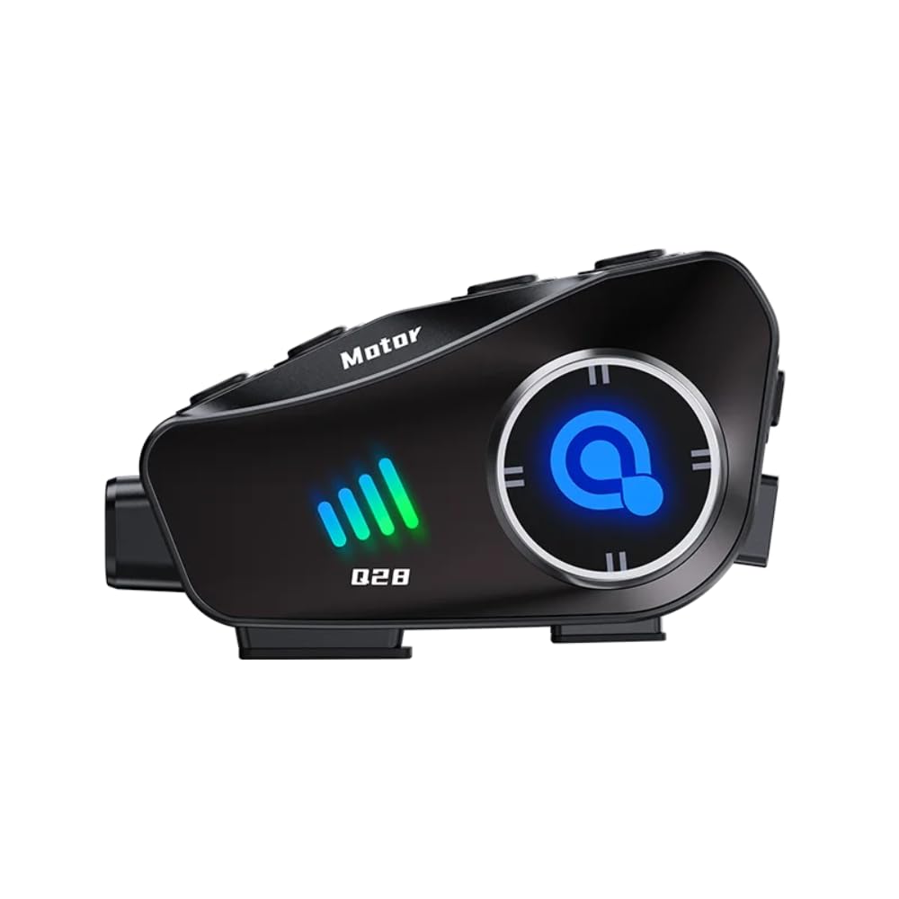 Telecamera per casco da moto con auricolare Bluetooth, registratore HD 1080P, grandangolo 120° per guida, sci, arrampicata