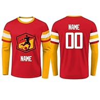 🏒 Customizable Custom Ice Hockey Jerseys: Click " 𝗖𝘂𝘀𝘁𝗼𝗺𝗶𝘇𝗲 𝗡𝗼𝘄 " to select the size and personalize Your Own Training Jerseys,We provide unique ice hockey jersey customization services, which can customise your team name, player names and numbers to...