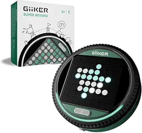 GiiKER Super Reversi - Slim LED Brettspiel 8x8 | Reversi/Othello Strategie Game | Solo AI + 2 Spieler | 500 Herausforderungslevels | Ab 6 Jahren