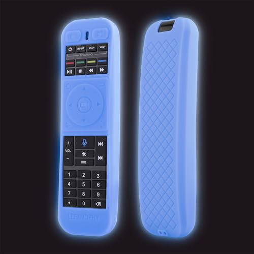 LEFXMOPHY Remote Cover for SuperBOX S5 PRO, S4 PRO, S5 Max 2024, S 5 MAX, S6 MAX 2025, S 6-Ultra, S 6-MAX Super Box TV Voice Remote Case Blue Sleeve Glow in Dark