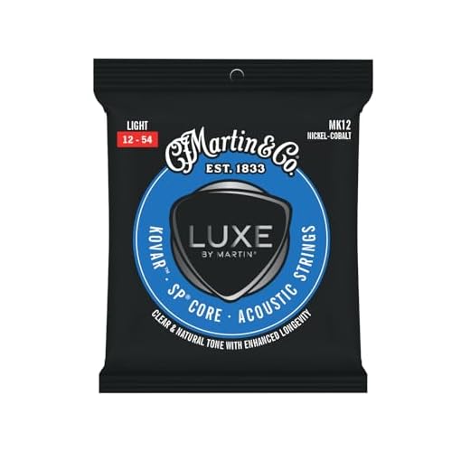 LUXE BY MARTIN® Kovar™ SP® Core Guitar Strings – Light Gauge | Nickel-Cobalt Alloy Wrap with SP Core | Lower Tension, Balanced Tone, and Long-Lasting Performance