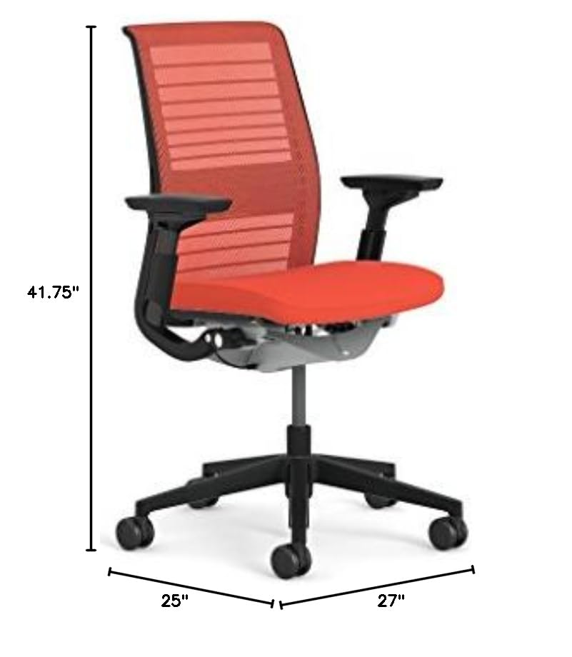 Image of Steelcase Think 3D Scarlet Mesh Fabric Chair