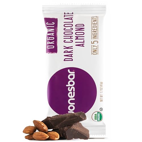 JONESBAR USDA Organic Fruit & Nut Bar, Non-GMO, Kosher, Vegan, Gluten Free, Simple Snack (Dark...
