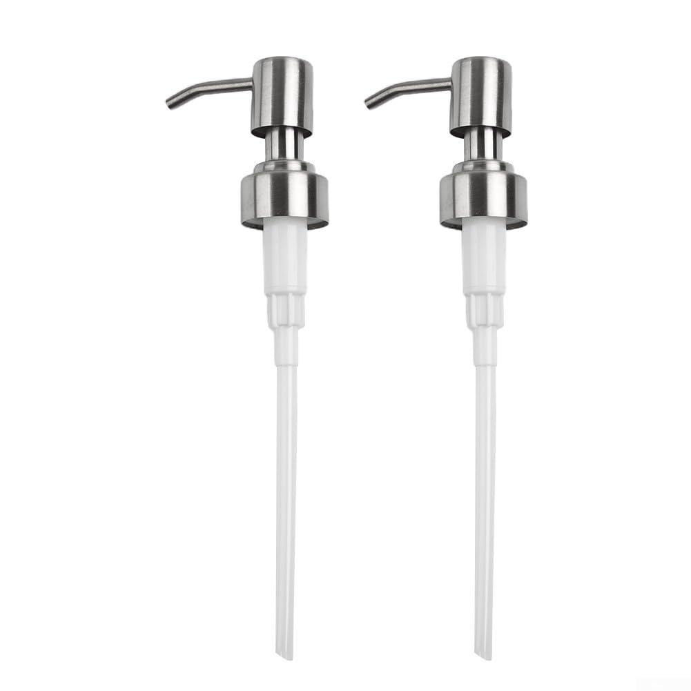 Soap Dispenser Pump Head, Replacement Liquid Lotion 28/400 Metal Thread(2PCS)