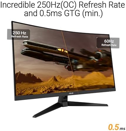 ASUS TUF GAMING VG32VQM5B 31.5 Fast VA KAVİSLİ FREESYNC VE GSYNC UYUMLU HDR 1920x1080 0.5ms 250Hz 300cd DP HDMI Hoparlör VESA 3YIL 120% Srgb FLICKER-FREE,ÇERÇEVESİZ,DÜŞÜK MAVİ IŞIK Monitör - Görsel 3
