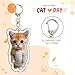 Imagen de TEOZBLU 2 Piezas Llavero De Gato