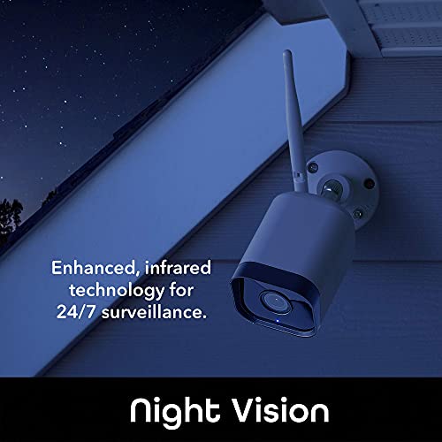 Geeni Hawk 3 Hd 1080P Outdoor Security Camera, Ip66 Weatherproof Wifi Surveillance With Night Vision, 2-Way Audio, And Motion Detection - White (2-Pack) #TOP7
