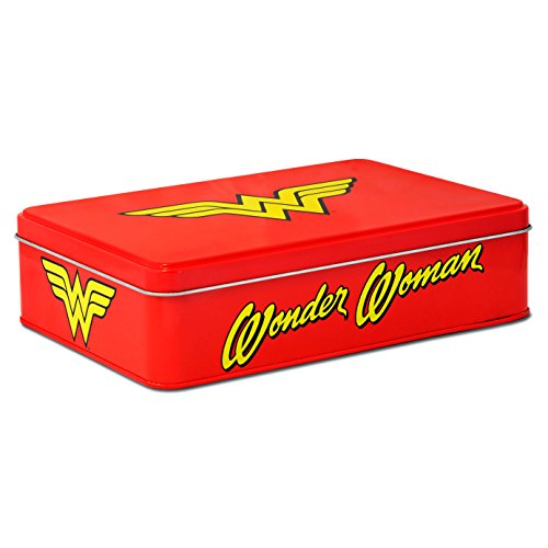 Wonder Woman 6395349010 Boîte en tôle Métal Rouge 21 x 5,5 x 15 cm