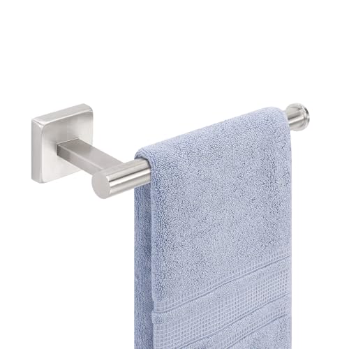 Livabber Hand Towel Holder 9 Inch, Thickened 304 Stainless Steel Hand Towel Ring Hanger Wall Mounted for Bathroom Kitchen, Easy to Clean (Brushed Nickel)