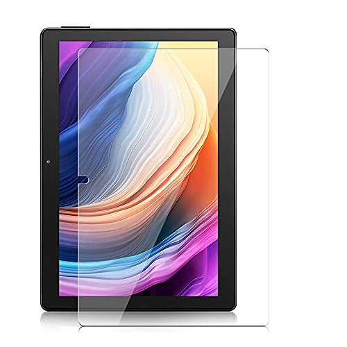 Soatuto For Dragon Touch Max 10 Plus、Veidoo T10 Tablet 10.1 inch Tempered Glass Screen Protector Anti-Scratch No Bubble Bubble Easy Installation For ANTEMPER、Meize K105、FLYING TECH 10.1  Tab (1 Pcs)