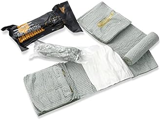 EVERLIT [3-Pack] Israeli 6 Inch Emergency Bandage Compression Trauma Pressure Dressing Vacuum-Sealed Low-Cube Packaging for Bleeding Control, Trauma Kit, First Aid