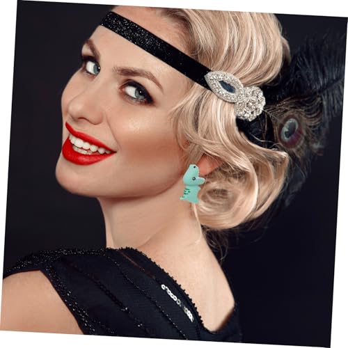Pendientes de dinosaurio joyas creativas para orejas de mujer 4