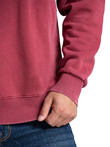 Fruit of the Loom Men's Crafted Comfort Fleece Sweatshirts, Hoodies & Sweatpants, Super Soft Cotton Blend, Sweatshirt - Iron Red, Small