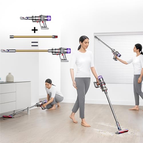 Cleptorize Verlängerungsrohr für Dyson V12 Detect Slim Staubsauger, Ersatzteile Saugrohr Schnellspanner Verlängerungsstab für Dyson V10 Digital Slim, Teleskoprohr Zubehör 74 cm - Gold