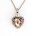 Zahara Memorial Urn Necklace (20 Inches) with Velvet Pouch & Fill Kit | Champagne Topaz Angel Heart Pendant and Chain (Nickel Free)