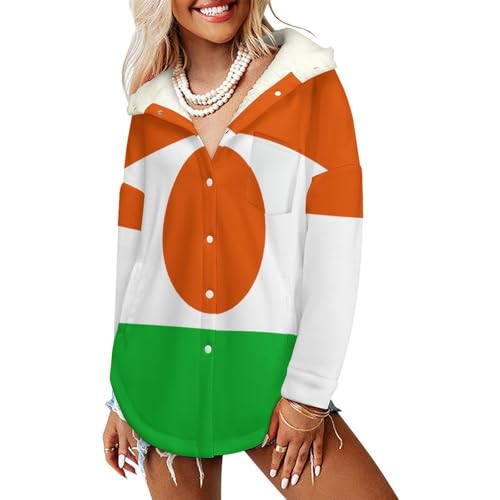 Veste polaire femme Niger casual rouge : le sweat à capuche parfait pour vos sorties d'automne