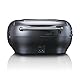 Lenco SCD-6000BK Tragbares Internetradio mit DAB+/FM, Bluetooth, CD-Player und 2,4-Zoll TFT-LCD-Farbdisplay, Dualband-WLAN, Stereo-Sound - schwarz