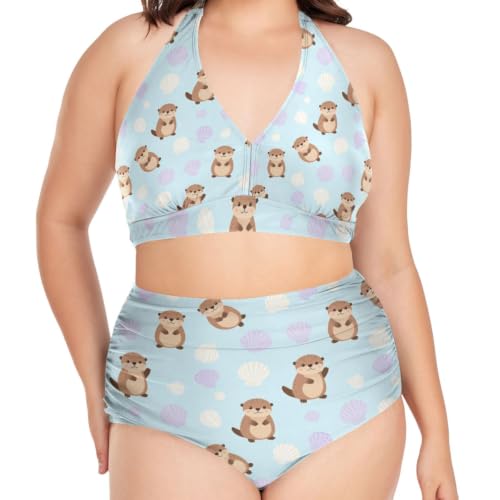 Tenues de bain courbes L à 4XL avec bonnets rembourrés amovibles FRODOTGV