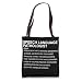 Speech Language Pathologist Definition SLP Tote Bag