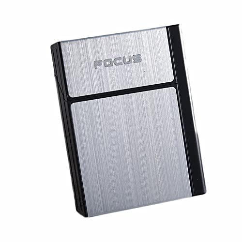 Zigarettenetui mit Feuerzeug, tragbares 2-in-1-Zigarettenetui mit wiederaufladbarem Super Mini USB-Feuerzeug. 20 gewöhnliche große Zigaretten abnehmbares tragbares elektrisches USB-Feuerzeug Cover