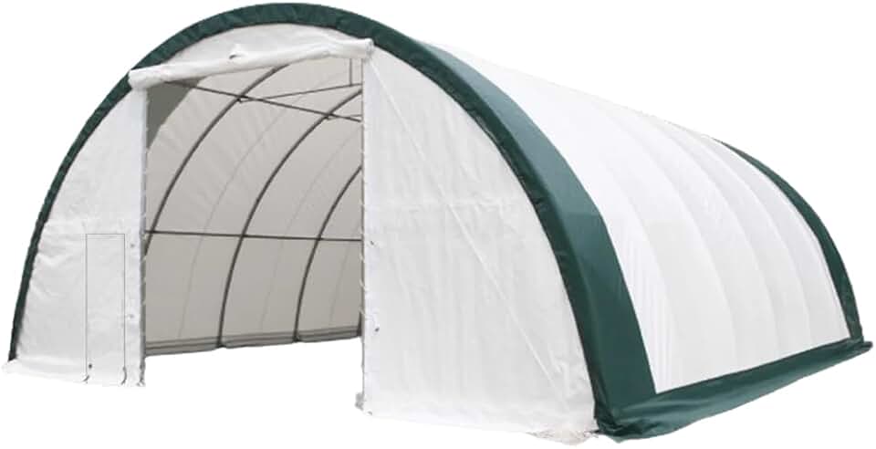 Single Truss Arch Storage Shelter W30'xL65'xH15' 11oz PE