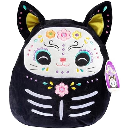 Squishmallows 12-Inch Halloween Zelina Day of The Dead Cat Jazwares Plush
