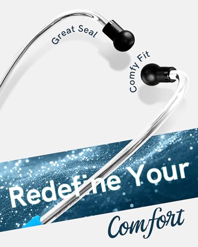 Image of FriCARE Tunable Stethoscope - Dual Head Estetoscopio for Nurses, Doctors | Paramedics, Students, Duo Frosted Blueberry Tube, Classic Steel Finish Chestpiece