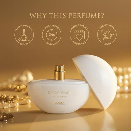 Image of VANESA Magic Pearl Perfume For Women - 50ML|Premium & Long Lasting Perfume| Eau de Parfum