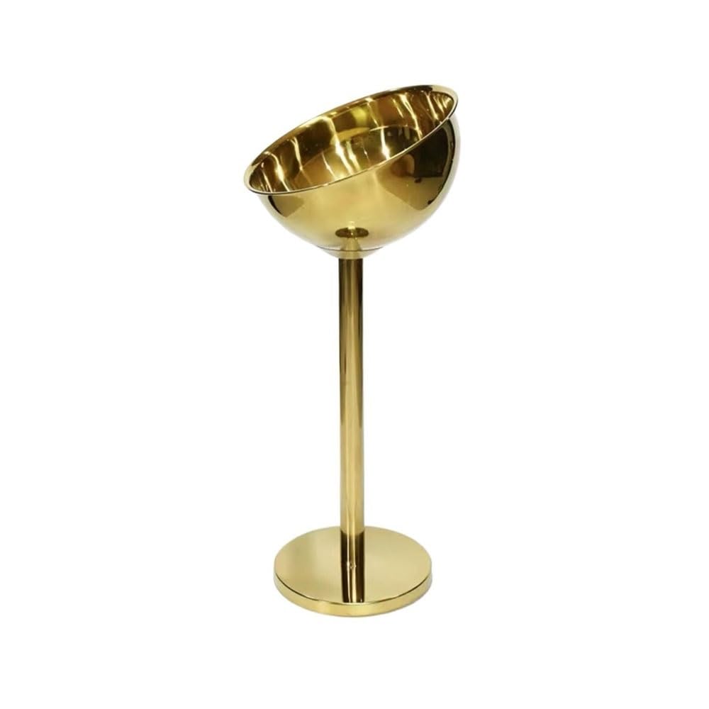 Cubo de Hielo Cubo de champán Vertical Acero Inoxidable, Cuenco Vino Hielo Grueso for Exteriores, Cubo for Fiesta en casa, for Bar Cubo de Hielo frío para Barra(Gold)