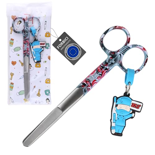 Ph Pro Heat Forbici Infermiere - Forbice Infermiere Professionale Dritte per Bendaggio - Accessori Infermieristica.