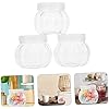 Pumpkin Jar 12Pcs Set 2.75 Inch Clear Plastic Pumpkin Candy Containers with Lid for Halloween Party Favor Storage and Home