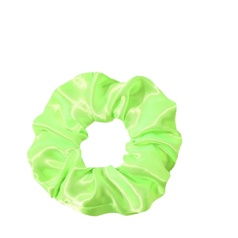 Anso Women's Green 10Pcs Led Hair Scrunchies Light Up Elastic Bands Girls Party Glow Headband Hair Wear (Green)