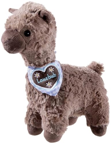 Peluche lama Marron foncé Heunec Kuma Lama Lausbub doudou enfant