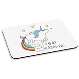 Texture du tissu. Licorne I Poop Rainbows Tapis de Souris PC Ordinateur
