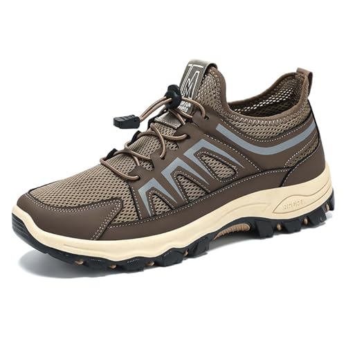 Chaussure de sport homme running en maille tissée Fei grande taille 46