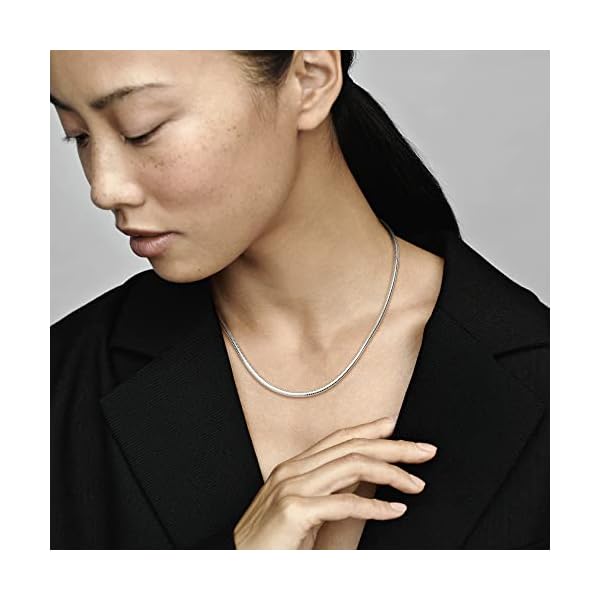 PANDORA Iconic Snake Chain Charm Necklace 590742HV - Image 3