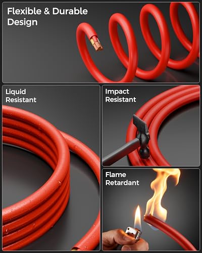 Image of FEDUS 3 Core 1.5 Sqmm Pure Copper Power Cable Cord Flame Retardant Heavy Duty Industrial Grade 16AWG Heavy Load Flexible Heat Resistant Electrical 100% Oxygen-Free Copper Wire for Home Appliances 70 M