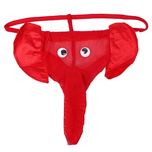 meizu88 Slip sexy taille basse pour homme avec poche bombée en U, Rouge, taille unique Cover