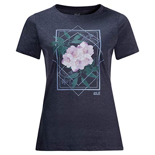 Preisvergleich Produktbild Jack Wolfskin Damen Himalaya Flower T-Shirt, Midnight Blue, S