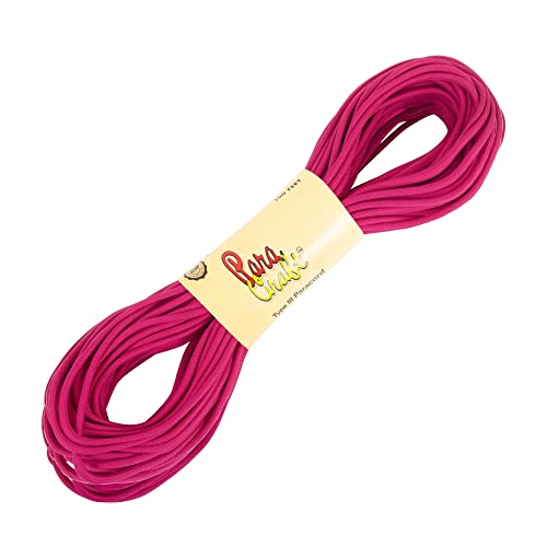 Image of 550 para Cord Parachute Survival Cord Rope Spec Type III 7 Strand Paracord Rope, Military Grade Nylon 4mm Diameter(Hot Pink, 20)