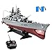 MEILINL Control Remoto Buques De Guerra Marina De Guerra Acorazado RC Portaaviones Barco Militar Modelo De Lancha Rápida Escala 1:360 para niños Juguete Piscinas y Lagos 6 mph