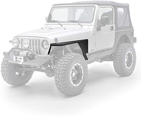 Smittybilt 76872 XRC Front Tube Fenders, 97-06 TJ Wrangler Textured Black