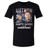 500 LEVEL Nathan MacKinnon Shirt (Cotton, Medium, Black) - Nathan MacKinnon Colorado Vintage WHT