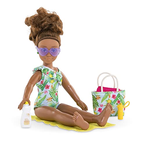 Scatola Melodia In Spiaggia Corolle Girls - Bambola Fashion - 5 Accessori - 28 Cm - A Partire Da 4 Anni - 5