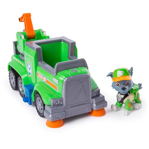 Paw Patrol Ultimate Rescue, Rocky’s Ultimate Rescue Recycling Truck with Moving Crane and Flip-Open Ramp, for Ages 3 and Up
